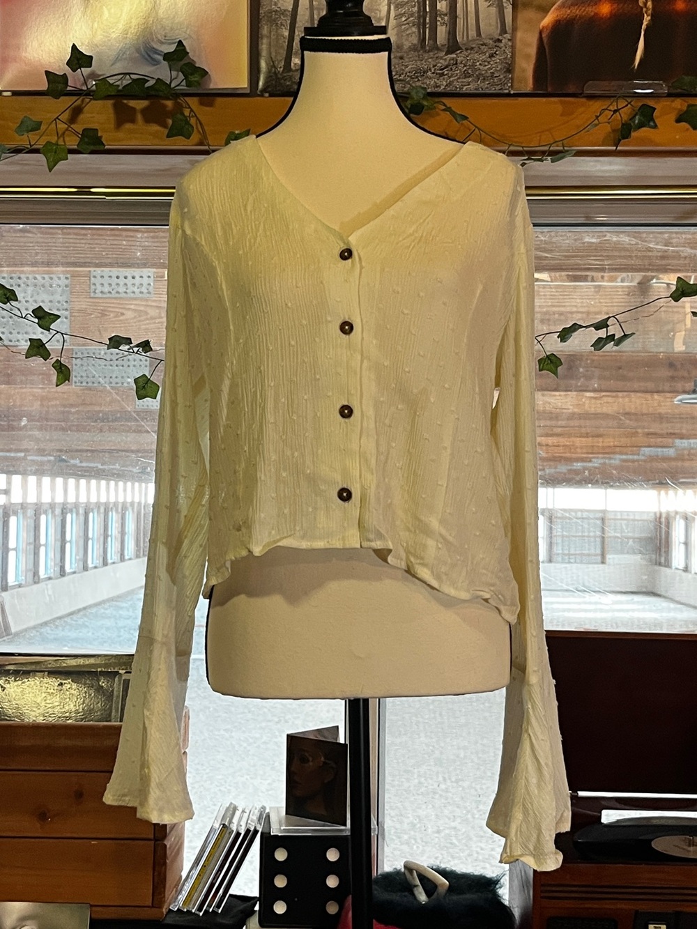 🫖White Swiss Dot Blouse🫖